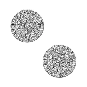 Diamond Disc Earrings