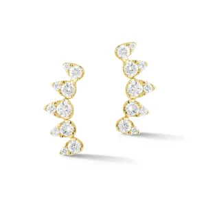 Diamond Spike Crawler Earrings