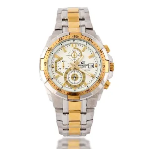 Edifice Casio Two-Toned Chronograph Men's Stainless Steel Watch