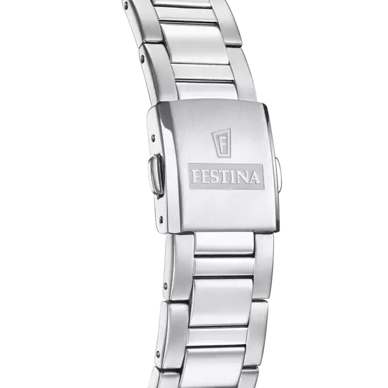 Elegant Festina Men's Watch F20656/2 with Blue Dial and Silver Stainless Steel Band