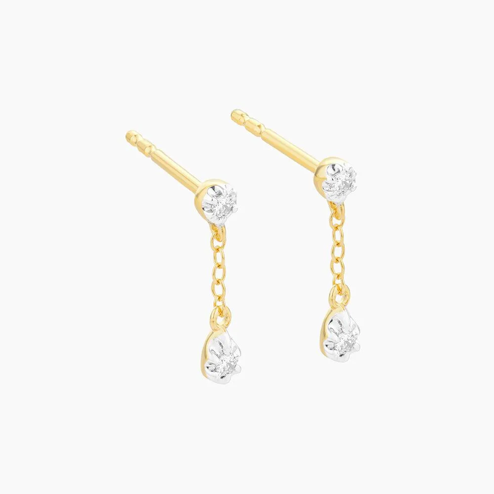 Ella Stein Ada Drops Stud Earrings in Gold