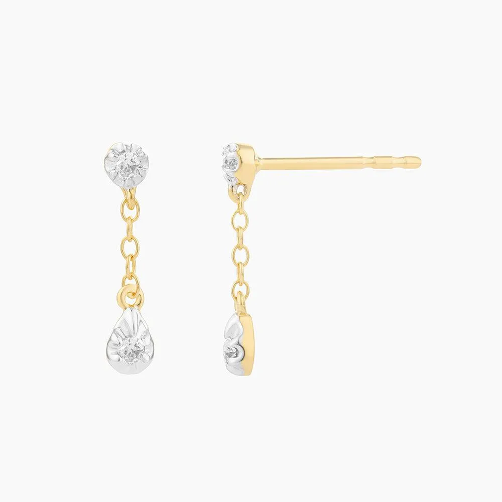 Ella Stein Ada Drops Stud Earrings in Gold