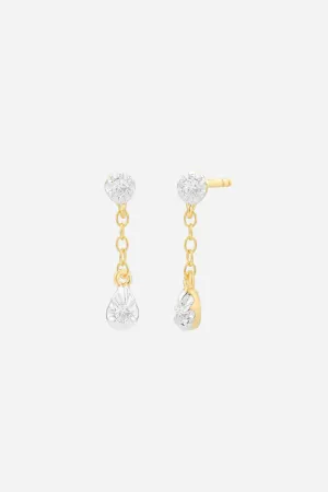 Ella Stein Ada Drops Stud Earrings in Gold