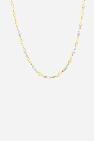 Ella Stein Raindrops Falling Chain Necklace in Yellow Gold