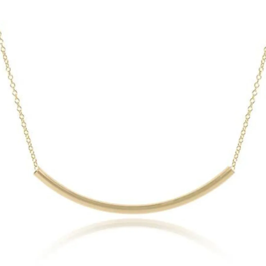 Enewton Classic Gold Small Bliss Bar Necklace