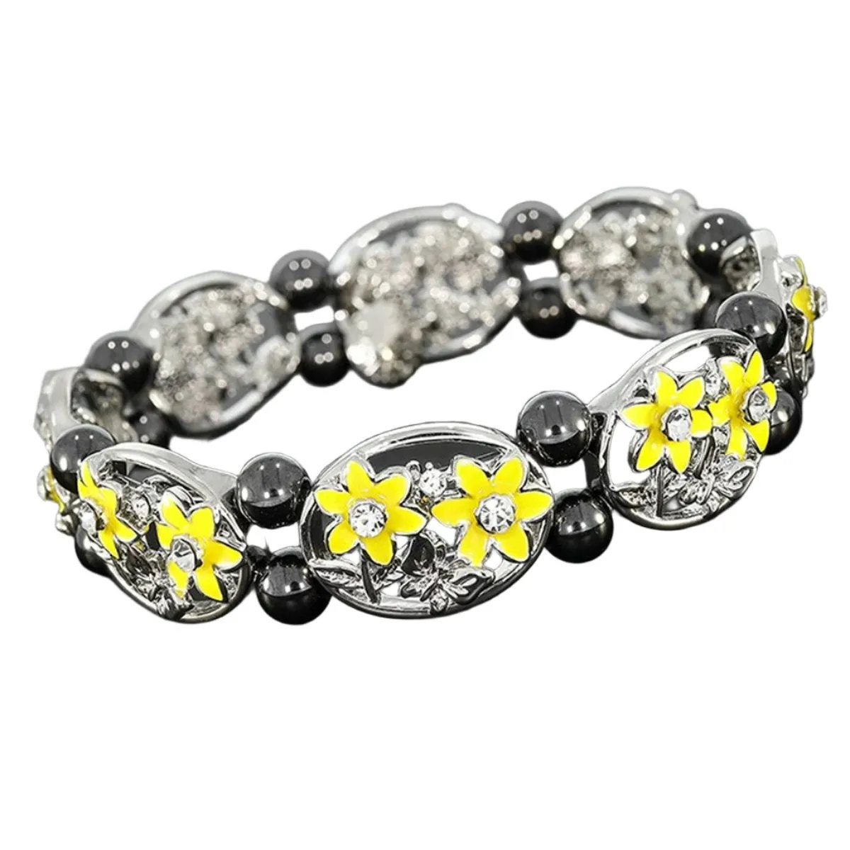 Equilibrium Radiant Daffodil Hematite Bracelet