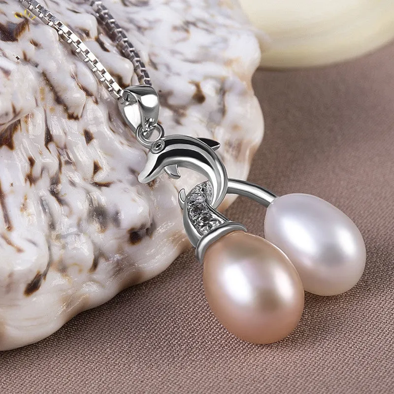 Exclusive styles 8-9 mm natural freshwater pearl necklace pendant pendant