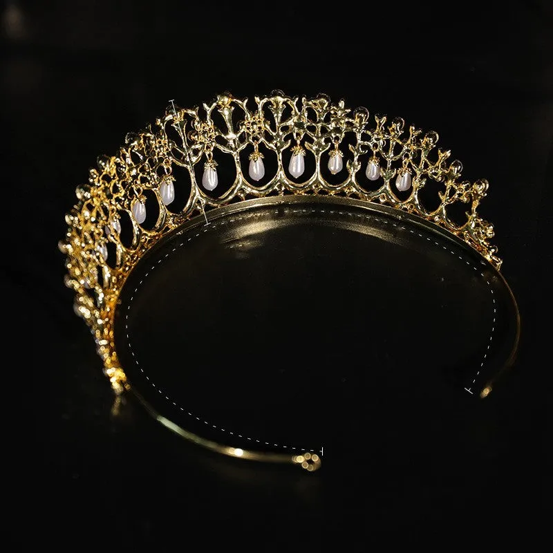 Exquisite Pearl Diamond Alloy Bride Hairpin