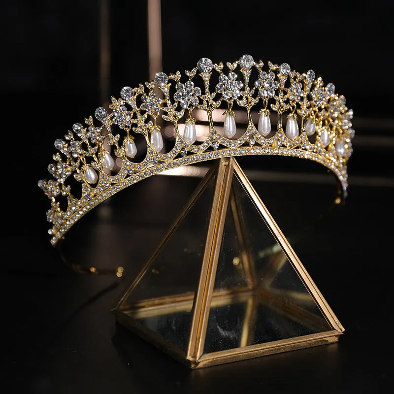 Exquisite Pearl Diamond Alloy Bride Hairpin