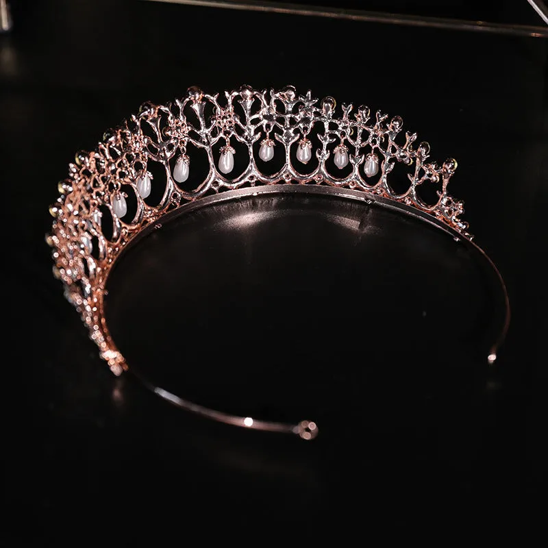 Exquisite Pearl Diamond Alloy Bride Hairpin