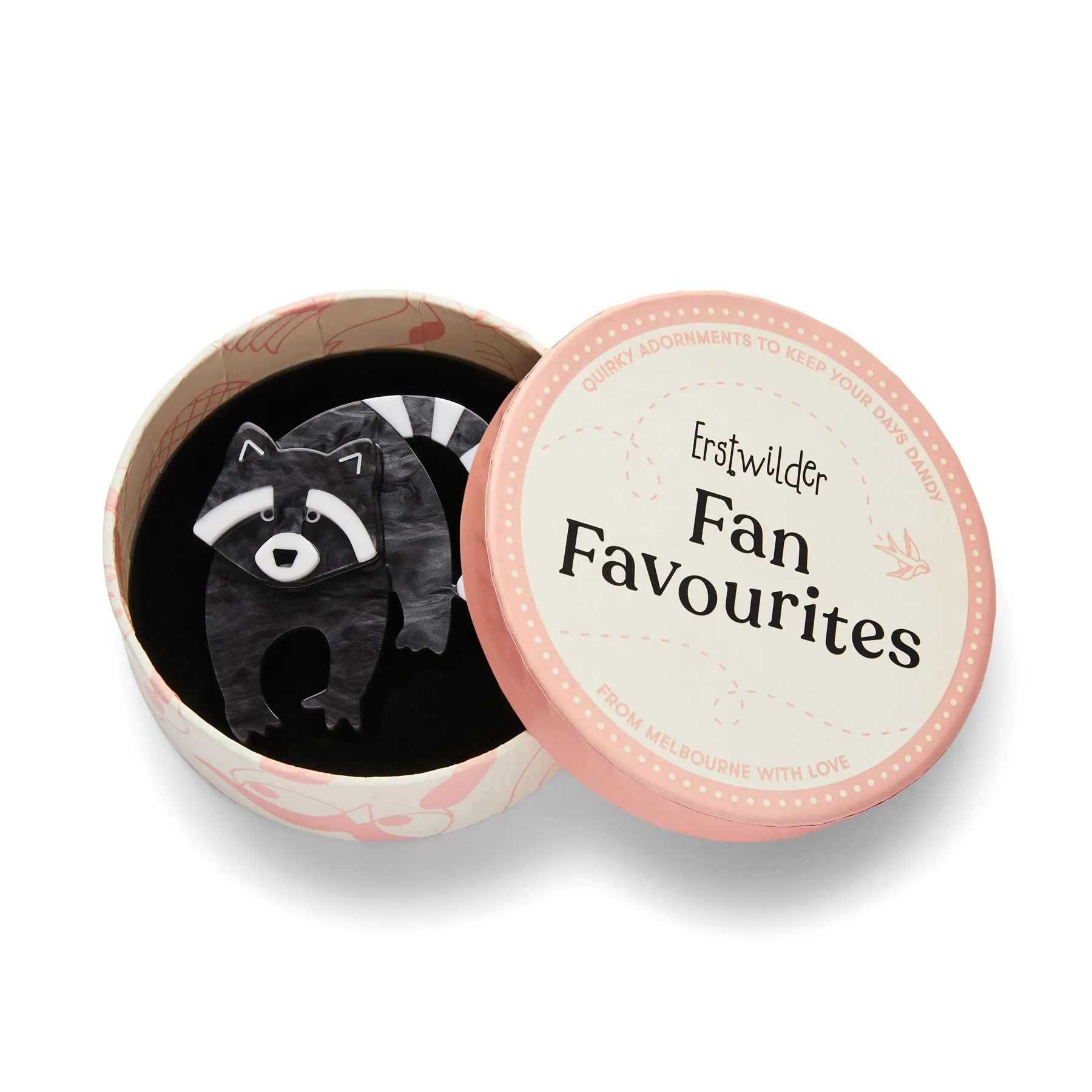 Fan Favourites Randy Raccoon Brooch