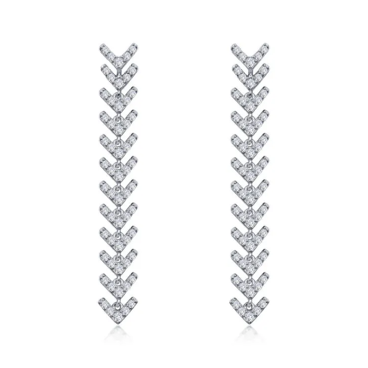 Fancy Fishbone Earrings