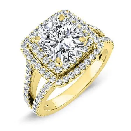 Flora - Cushion Lab Diamond Engagement Ring (IGI Certified)