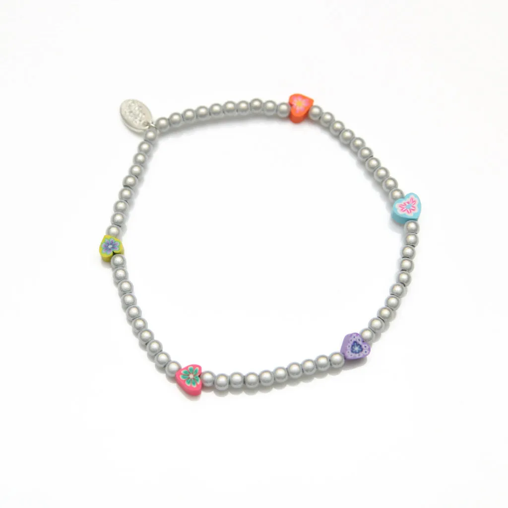 Floral Heart Anklet