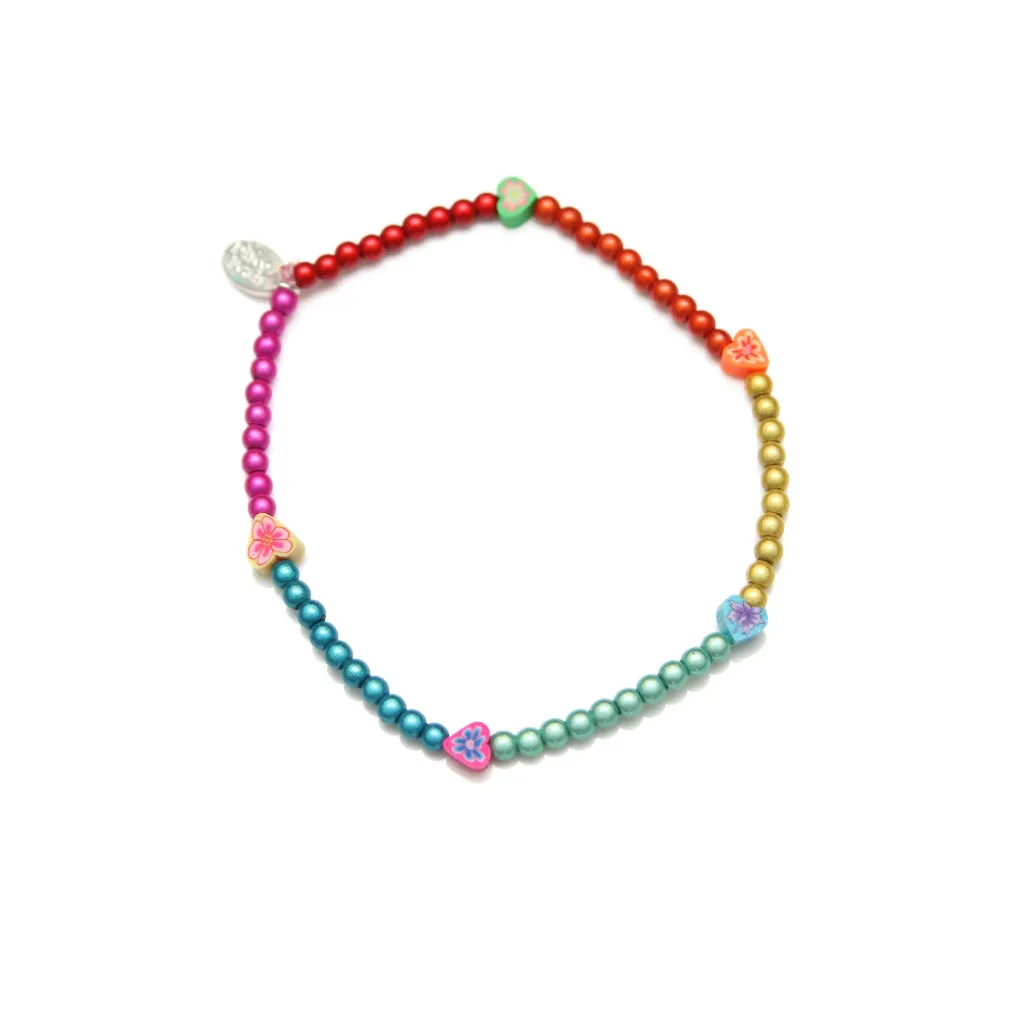 Floral Heart Anklet