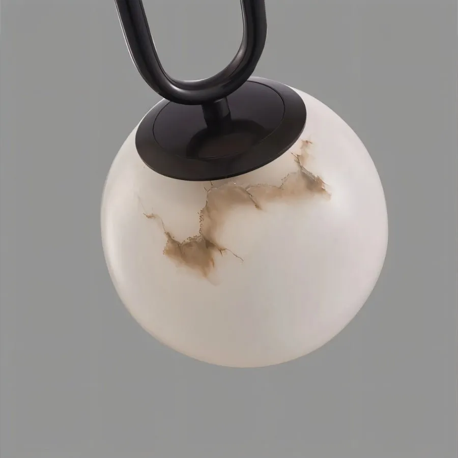 Gong Alabaster Pendant Light