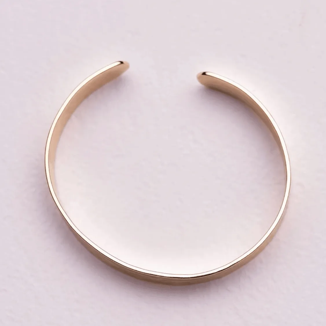 Hammered Bangle | Gold