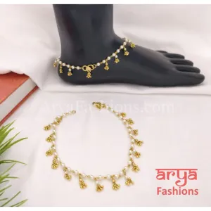 Indian Kundan Payal/Kundan Anklet/Bridal Anklets/Indian Payal