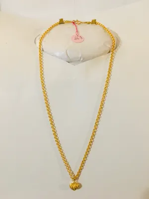 Item no. SP1081 Bangkok Solid gold 17.5” Necklace 4g.