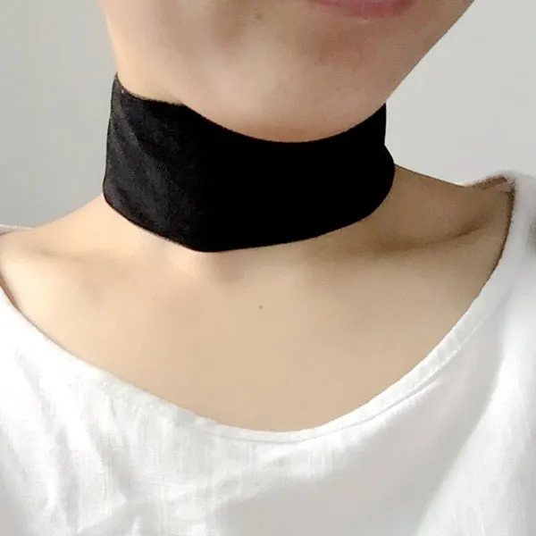 Korean Fashion Womens Accessoires Punk Gothic Soft Black Velvet Choker Necklace Girl Neck Jewelry  Colar Feminino