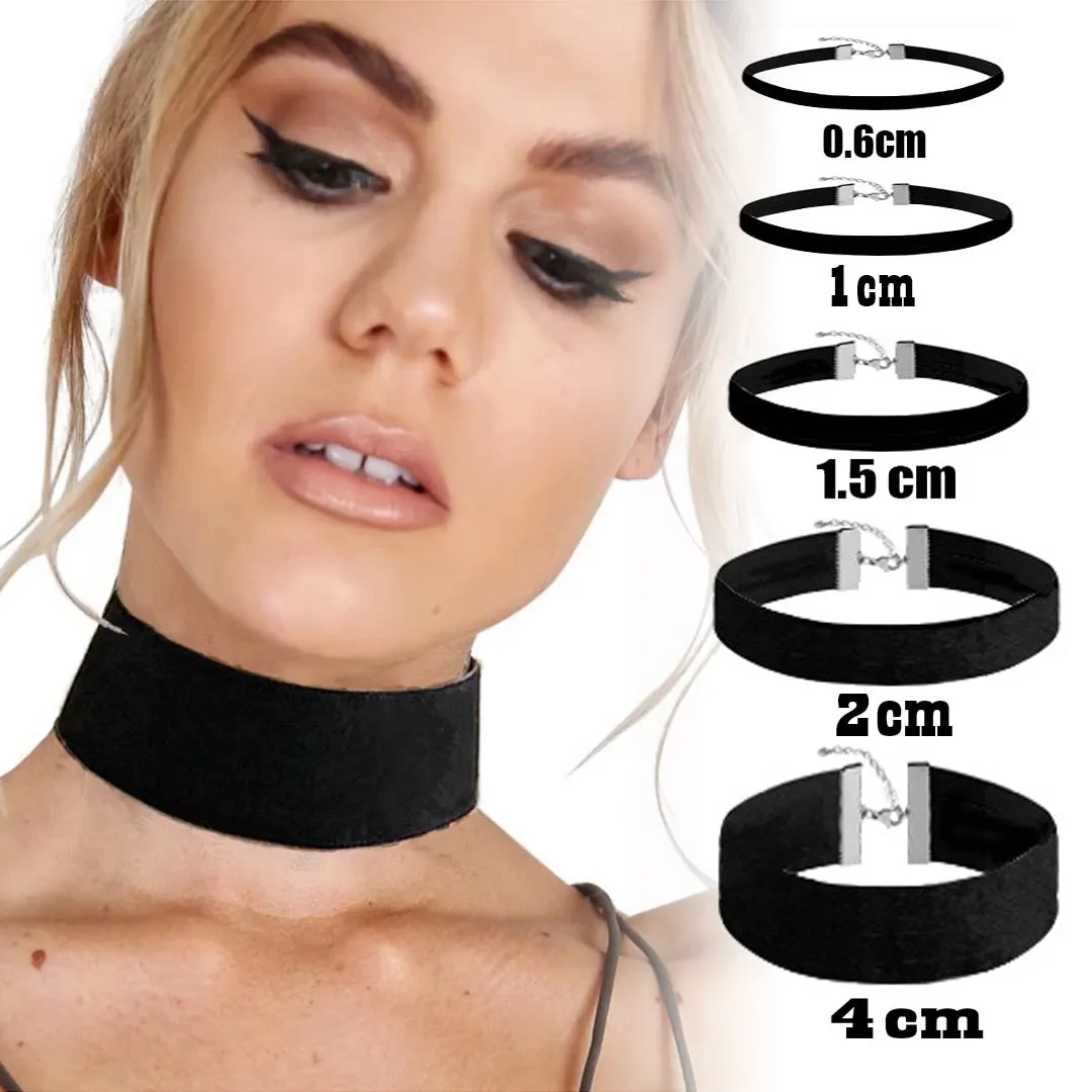 Korean Fashion Womens Accessoires Punk Gothic Soft Black Velvet Choker Necklace Girl Neck Jewelry  Colar Feminino