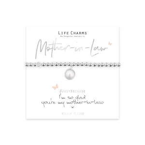 Life Charms "Im So Glad You're My Mother In Law" Bracelet