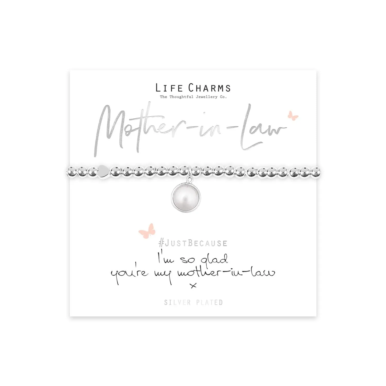 Life Charms "Im So Glad You're My Mother In Law" Bracelet