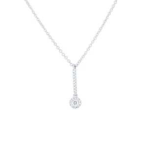 Miraval Halo Diamond Drop Necklace