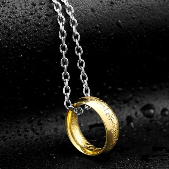 movie style high quality stainless steel men and women one ring fashion popular exquisite magic jewelry