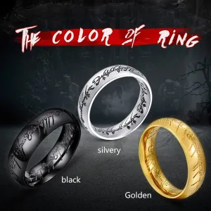 movie style high quality stainless steel men and women one ring fashion popular exquisite magic jewelry