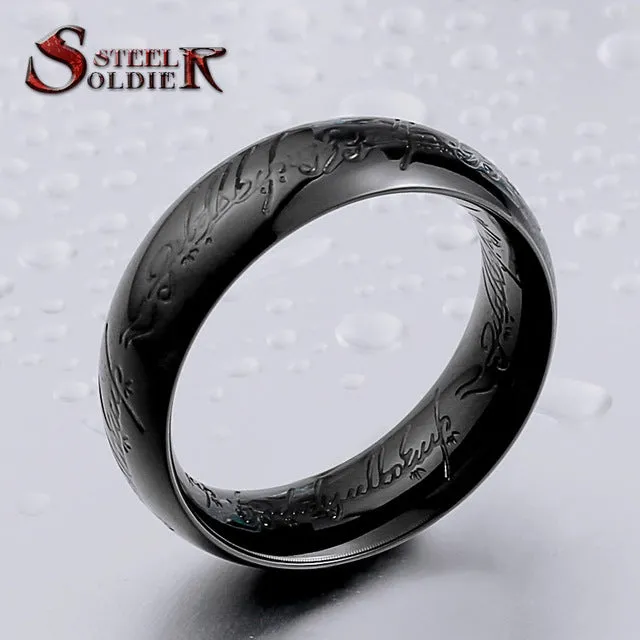 movie style high quality stainless steel men and women one ring fashion popular exquisite magic jewelry