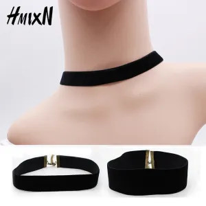 New Fashion Lady Simply Tattoo Collor Black Sexy Choker Necklace For Women Gothic Handmade Retro Statement Jewelry Ras De Cou