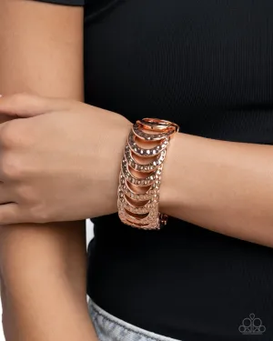 Paparazzi Bracelet ~ Hardware Haute - Copper