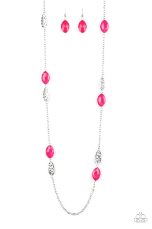 Paparazzi Necklace ~ Beachfront Beauty - Pink