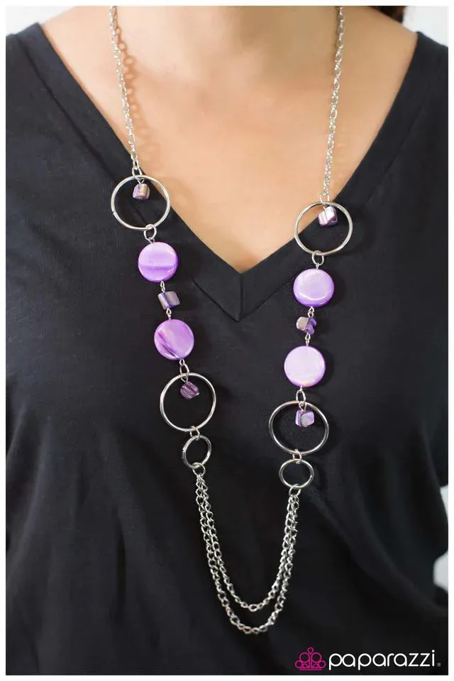 Paparazzi Necklace ~ Chalk It Up - Purple