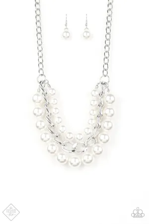 Paparazzi Necklace ~ Empire State Empress  - White