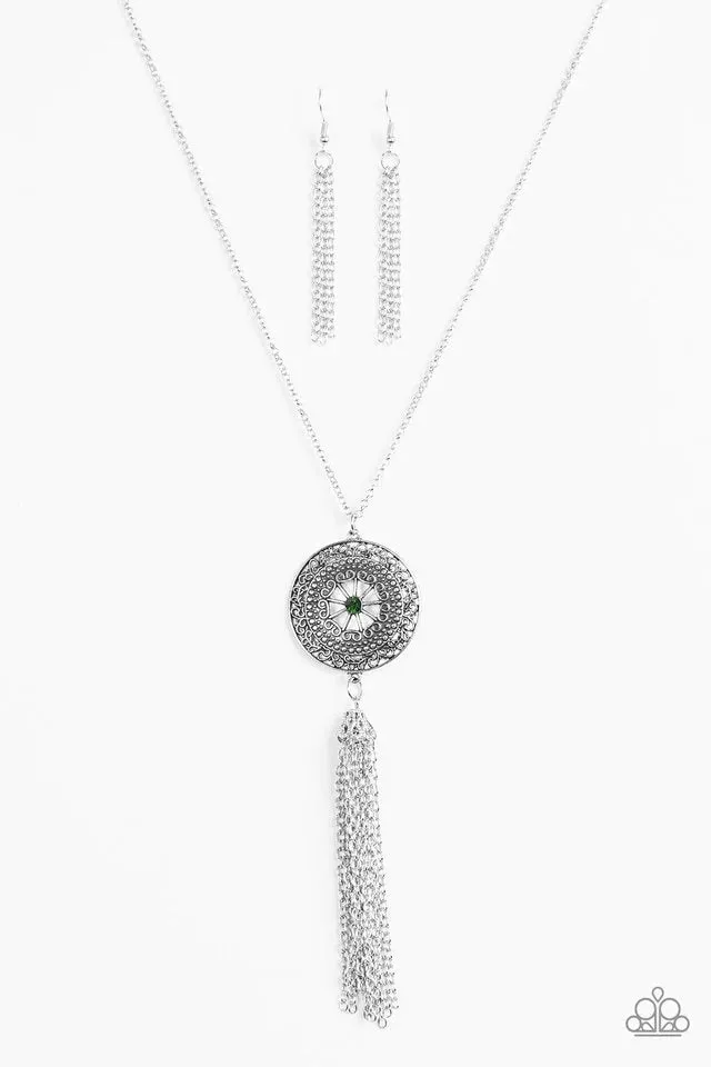 Paparazzi Necklace ~ Noble Navigator - Green