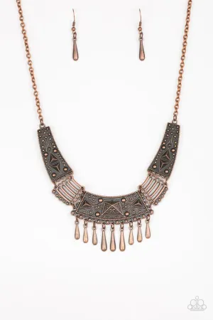 Paparazzi Necklace ~ STEER It Up - Copper