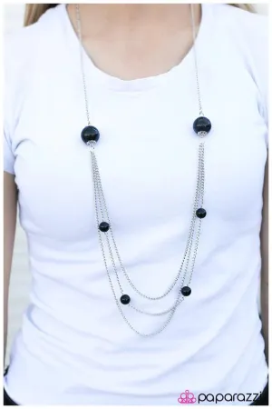 Paparazzi Necklace ~ Warm Me Over - Black