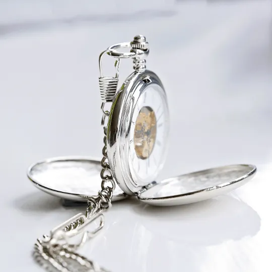 Personalised Unisex Dual Opening Pocket Watch