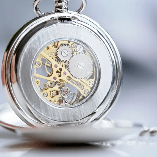 Personalised Unisex Dual Opening Pocket Watch