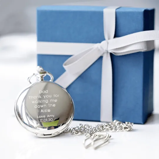 Personalised Unisex Dual Opening Pocket Watch