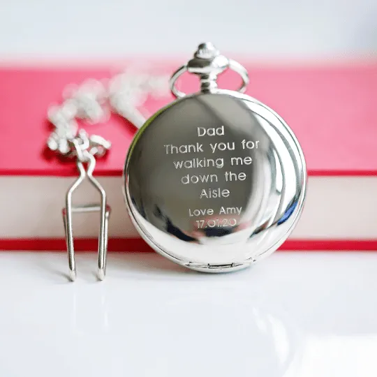 Personalised Unisex Dual Opening Pocket Watch