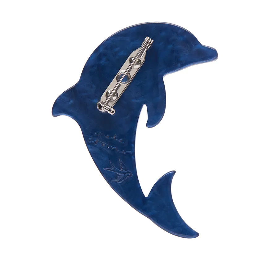 Pete Cromer The Boastful Bottlenose Dolphin Brooch