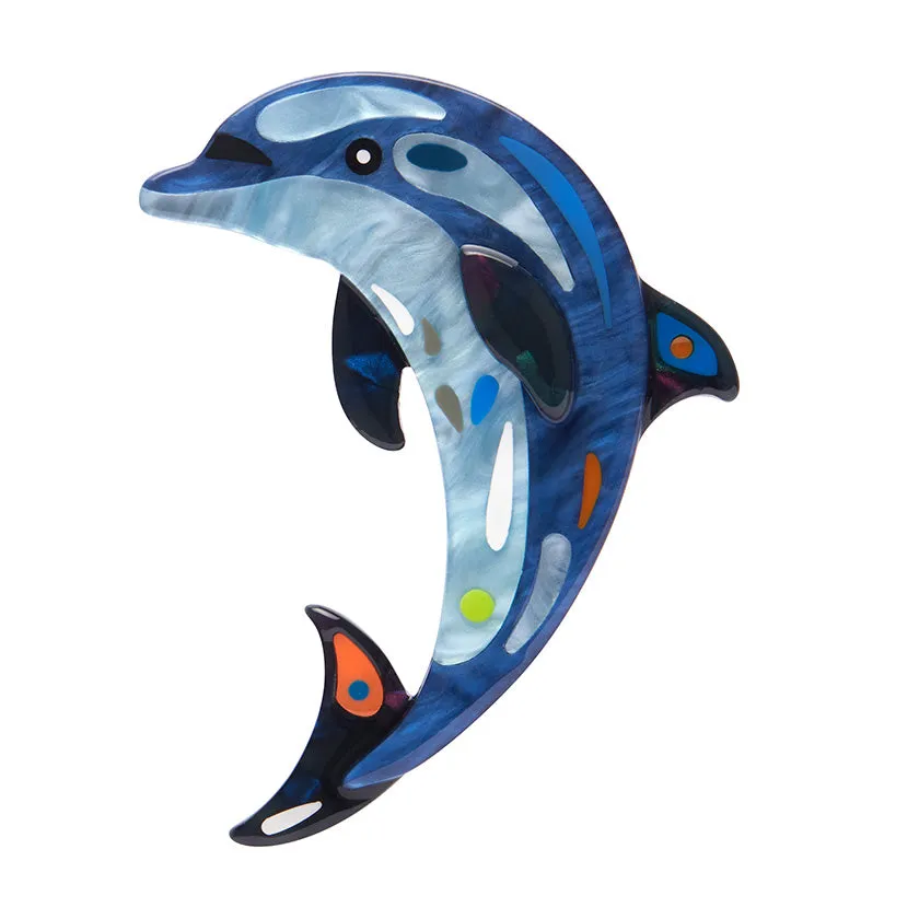 Pete Cromer The Boastful Bottlenose Dolphin Brooch