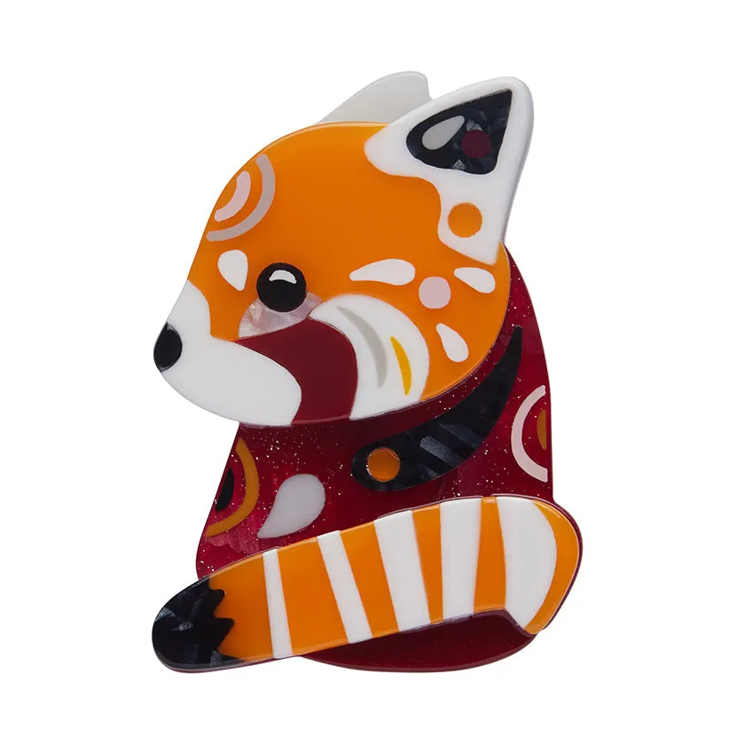 Pete Cromer The Rakish Red Panda Brooch