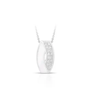 Pirouette White Mother-of-Pearl White Pendant