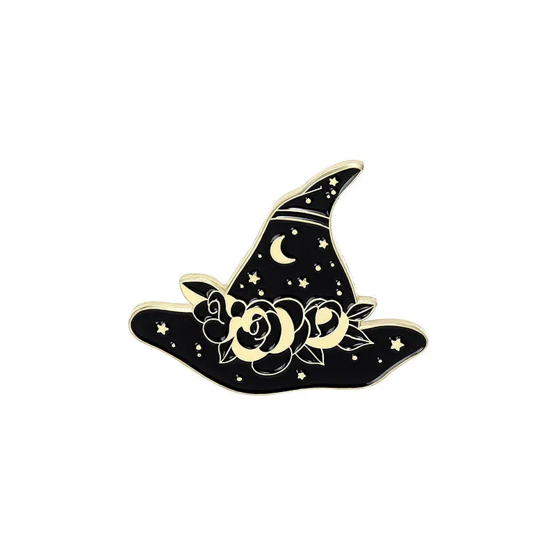 Punk Black Magic Cat Brooch