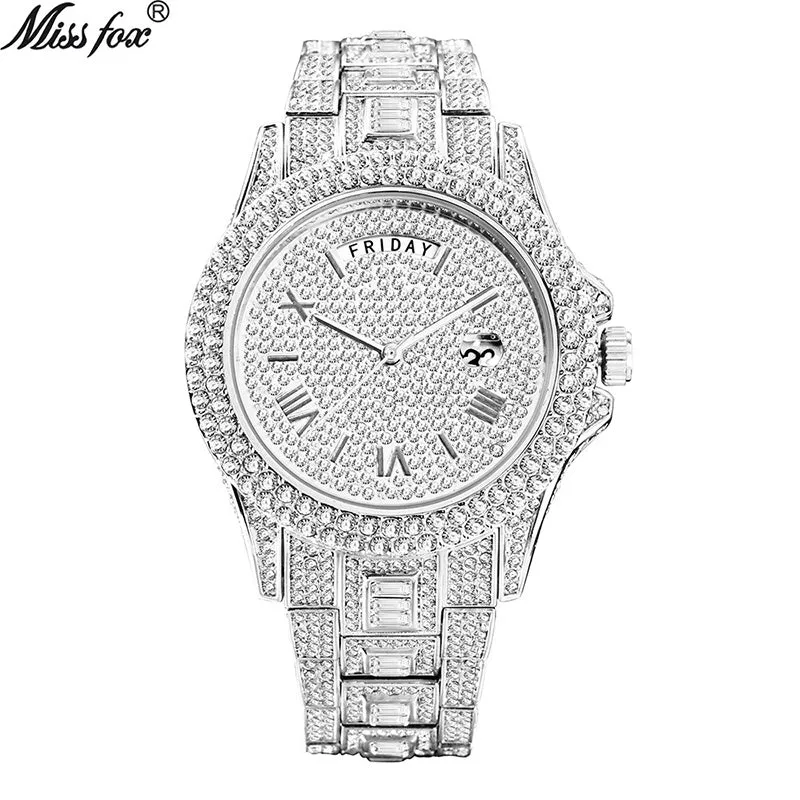 Quartz Womens Watch White Diamond