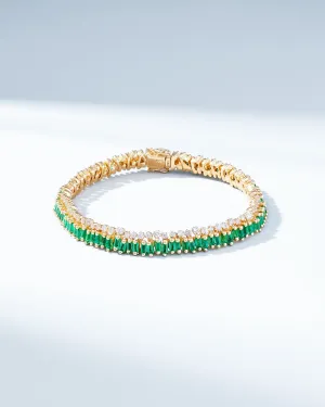 Short Stack Emerald Tennis Bracelet